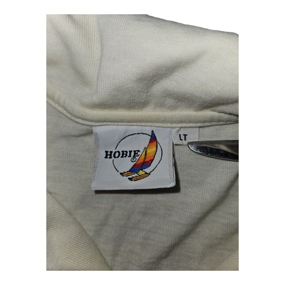 Vintage Hobie Shirt Short Sleeve Men's LT Henley Classic Retro 80's 90's - Picture 2 of 12